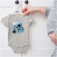 thumbnail image 5 of MTV Static Glitch Boombox Moon Man Romper Boys or Girls Infant Baby Brisco Brands NB, 5 of 6