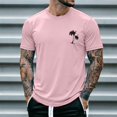 thumbnail image 2 of WAYUTE T Shirts for Men Short Sleeve Crew Neck Hawaii Graphic Tee Breathable Soft Blend Top for Beach Fashion Daily Wear Casual Summer T-Shirt, 2 of 4