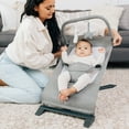 thumbnail image 5 of Baby Delight Alpine Deluxe Portable Baby Bouncer, for Infants 0-6 Months, Charcoal Tweed, 5 of 12
