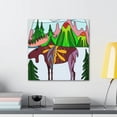 thumbnail image 4 of Moose in Moonlight Glow - Canvas, 4 of 10