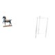 thumbnail image 1 of Figura de caballo,Figura de caballo Escultura animal coleccionable,Mesita de noche,Mesa auxiliar de acrílico transparente,mesa auxiliar transparente de 2 niveles,Mesa pequeña de, 1 of 8