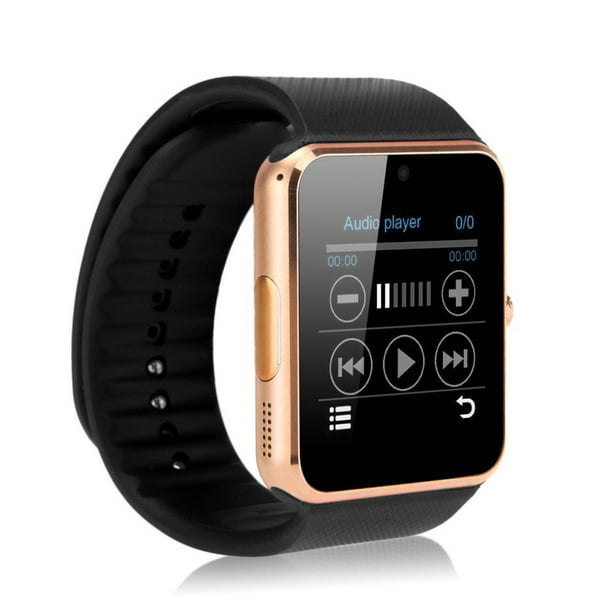 Lager Du bliver bedre rulletrappe T6 Smart Watch Bluetooth Wrist Watch with Camera For Android iPhone Smart  Phone - Walmart.com