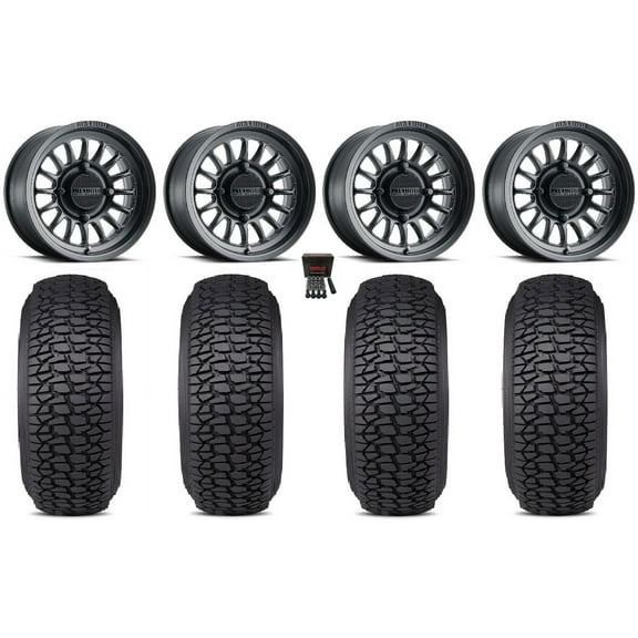 Method 411 15" Wheels Black (5 2) 32" Regulator 2 Tires Can-Am Commander Maverick Renegade Outlander Defender