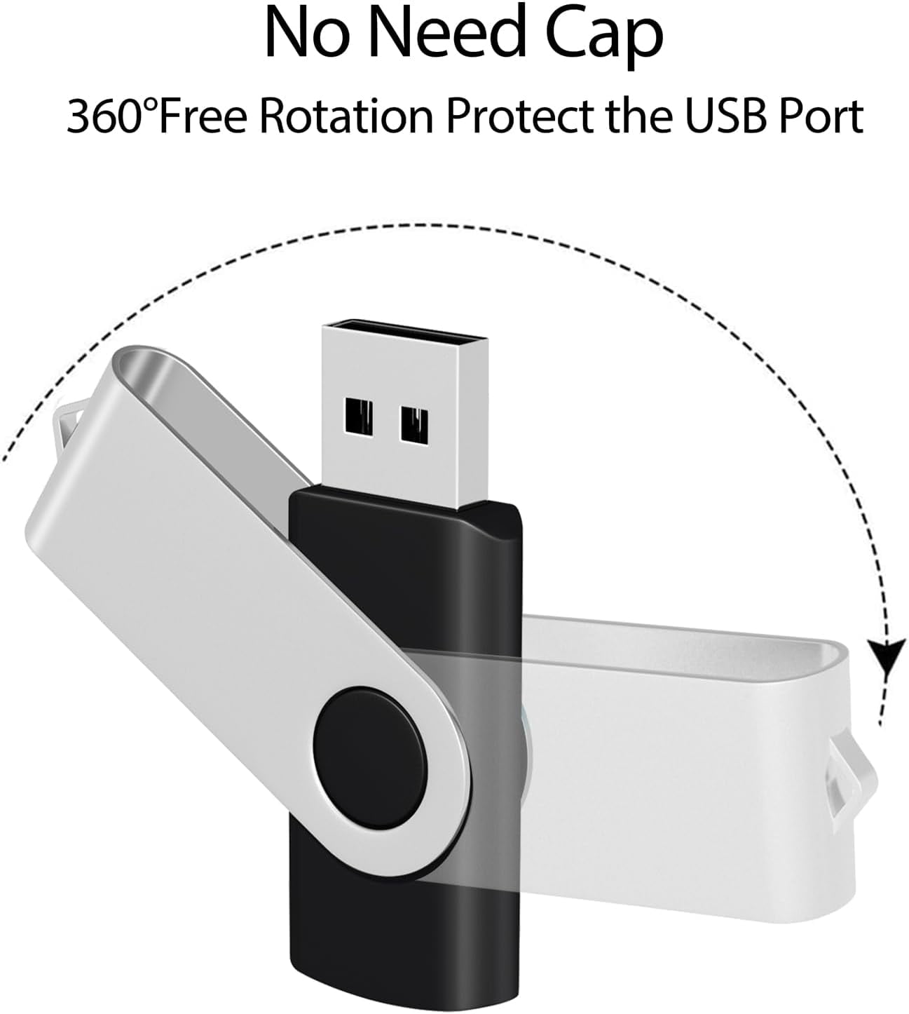 USB 1GB Bulk Flash Drives 50 Pack, USB2.0 Swivel Thumb Drives 50 Pack USB Flash Drives 1GB Memory Stick Jump Drive USB Drives 50 Pack Pendrive (50 Pack 1GB, Mix Colors)