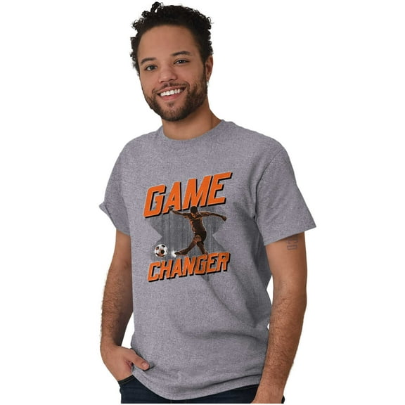 Soccer Player Fan Game Changer Men's Graphic T Shirt Tees Brisco Brands S