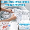 thumbnail image 2 of Stain Remover for Clothes,Dry Clean-on-the-Go Stains Removal Spray No Water,Non-ionic Laundry Stain Removal Emulsifie,White Garment Stubborn Stains Cleaner,Powerful Staines Removers (1pcs), 2 of 10