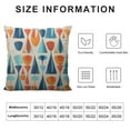 thumbnail image 6 of COMIO  Throw Pillow Cover Mid-Century Drop Shapes in Tones Modern Retro Style Waist Lumbar Throw Pillow case Cushion Cover for Sofa Home Decorative Oblong 2pc, 6 of 6