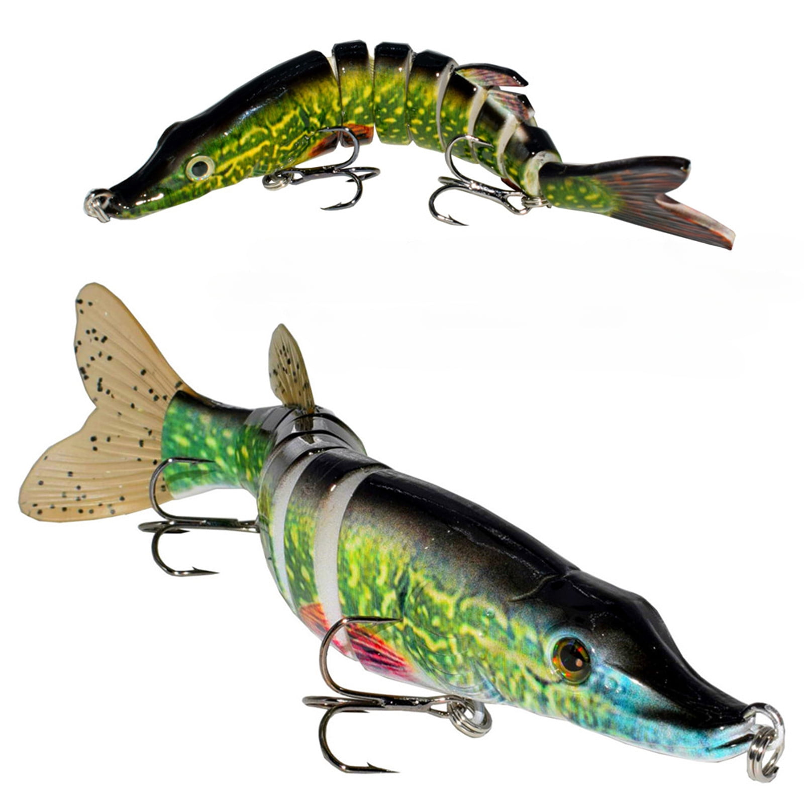 Fishing Lure Bait Swimbait Crankbait for Bass Trout Sunfish Catfish Fishhook Lifelike Muskie Fish Fishing Tackle 5inch 8inch