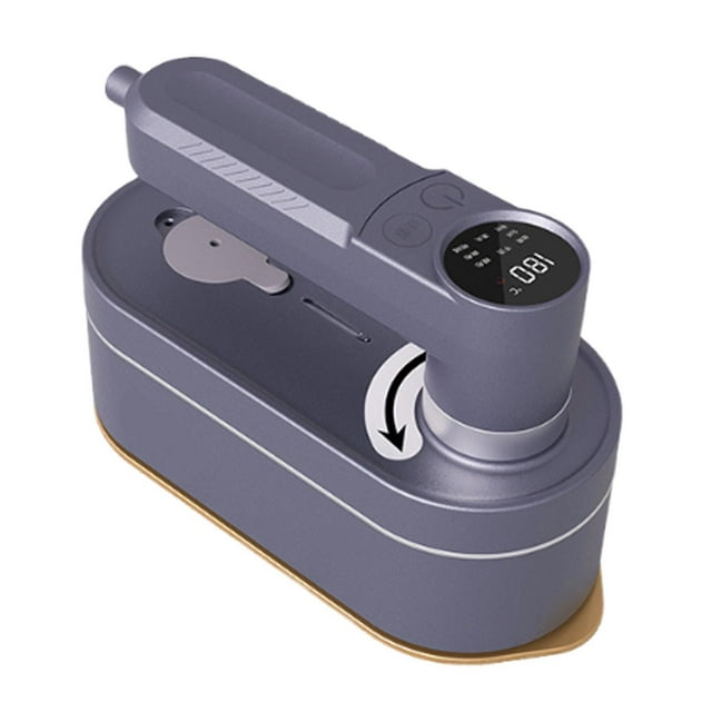 Plancha de vapor de viaje compacta y potente, vaporizador de mano para ropa, fácil de usar morado oscuro