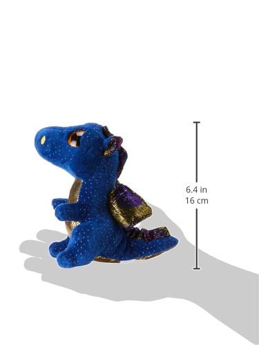 Ty Beanies boos Beanie Boo Blue Dragon Saffire 6" Plush Soft Stuffed Animal Toy 