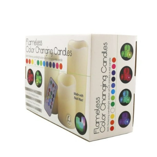 Flameless Color Changing Candles (3 candles that mimics a real candles