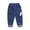 Dark Blue1, variant on Vunhao Toddler Boys Jeans in Clearance, Casual Pants Elastic Waist with Pockets Kids Trousers on Sale Blue Size 4-5T