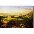 thumbnail image 1 of Ceramic Tile Mural-Thomas Cole Historical Wall Tile Mural 19. 25.5" w x 17" h using (24) 4.25 x 4.25 ceramic tiles, 1 of 3