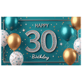 thumbnail image 7 of Balloon Decoration Happy Birthday Banner Metallic Balloons Confetti Design Photo Prop for 30th Birthday Celebration Party Event Decoration, 7 of 7