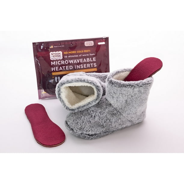 Booties Slippers for Women with Heated Inserts for Pain Relief Cold and