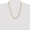 thumbnail image 2 of Auriga Fine Jewelry 14K Yellow Gold 7.5 mm Semi-Solid Curb Chain Necklace for Men 24", 2 of 7