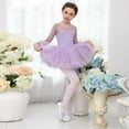 thumbnail image 5 of GYRATEDREAM Girls Ballet Long Sleeve Skirted Leotards with Tutus Skirt Dance Dress Ballerina Outfits 4-14 Years, 5 of 7