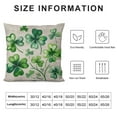 thumbnail image 5 of COMIO St. Patricks Day Pillow Covers Clovers Decorative Throw Pillows Decoration Holiday Party Green Cushion Case for Home Couch Sofa, 5 of 5