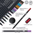 thumbnail image 3 of HIFORNY 78 Pack Premium Black Edition Colored Pencils Set for Adults Coloring – 72 Coloring Pencils with Extras,Artists Soft Core,Art Supplies for Adults Beginners, 3 of 8