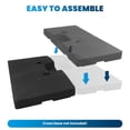 thumbnail image 4 of 397lb Capacity Water Sand Cantilever Umbrella Base, Offset Umbrella Bases, Umbrella Base For Offset Cantilever Umbrellas, Patio Backyard Use, 4 of 8