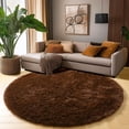 thumbnail image 2 of Shag Area Rugs for Living Room 5'(Round), Soft and Fluffy Shaggy Carpet for Pets, Machine Washable Floor Rugs for Living room, 2 of 9