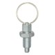thumbnail image 1 of Émbolos de resorte duraderos M6 M10 Pasador de émbolo de indexación con anillo de tracción, fácil de usar mm plano kusrkot Émbolo de indexación, 1 of 7