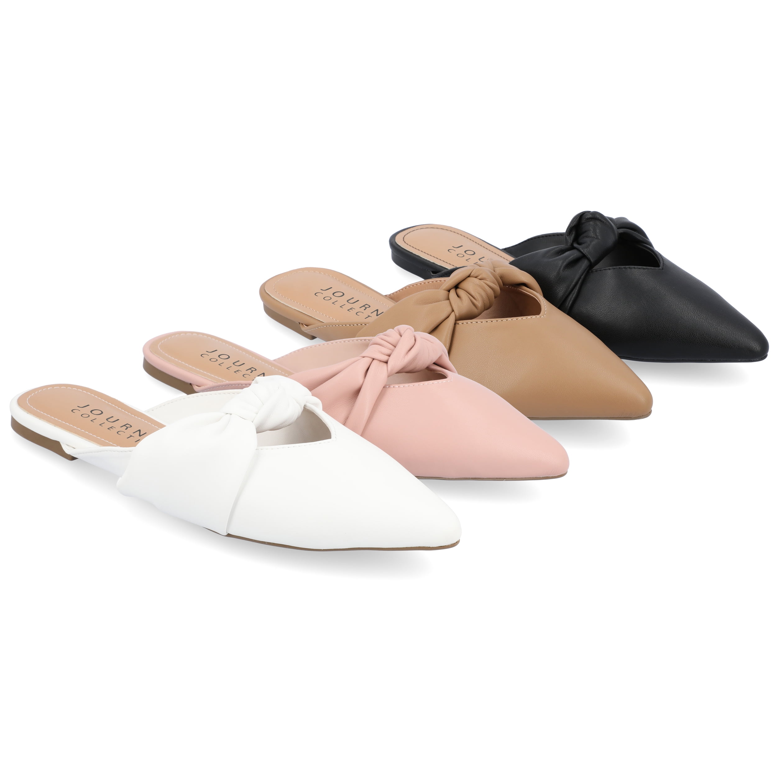Journee Collection Womens Salinn Tru Comfort Foam Mules Slip On Pointed Toe Flats