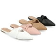 thumbnail image 3 of Journee Collection Womens Salinn Tru Comfort Foam Mules Slip On Pointed Toe Flats, 3 of 7