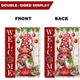 thumbnail image 5 of Christmas Gnome Garden Flags for Outside, Winter Christmas Welcome Garden Flags 12.5x18 Double Sided, Christmas Tree Gnome Small Holiday Lawn Flags, Winter Gnomes Decorations for Yard Farmhouse, 5 of 6