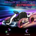 thumbnail image 4 of Aosom 24V 7.5 MPH Electric Go Kart with Adjustable Seat, Slow Start, White, 4 of 10