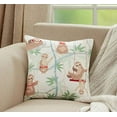 thumbnail image 2 of Fennco Styles Smile Sloth Print Decorative Filled Throw Pillow 16" W x 16" L - Multicolored Cushion for Kids Room, Playroom, Bedroom, Living Room, Nursery, Office Décor, 2 of 5