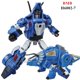 thumbnail image 4 of Figura de acción transFormable G1 para niño y niña, nuevo Modelo 5 en 1 de dinosaurio rojo, Robot GT Devastator, regalo para niños, 4 of 4