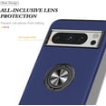 thumbnail image 4 of KOMI pour Google Pixel 8 Pro Étui avec Anneau Métallique à 360 Degrés PC Rigide Silicone Antichoc Étui PC Rigide pour Google Pixel 8 Pro Bleu, 4 of 5
