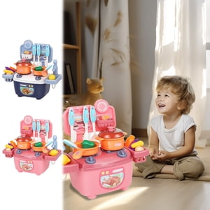 Sets de jeux de Viflosae Kitchen Toy Set équipé de robinet et jeu de simulation de cuisine Peau peut presser l'eau et de semblant pour jouer à des jeux de cuisine avec les enfants