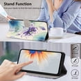 thumbnail image 5 of PU Leather Wallet Case for Samsung Galaxy S26 with Pattern Design, Built in Kickstand Card Slots Wrist Strap Drop Protective Phone Cover for Samsung Galaxy S26, C, 5 of 6