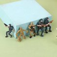 thumbnail image 4 of juego de mesa de arena de 18 mm, modelo de muñeca de policía armada, figuras de policías de juguete para casa de muñecas, 4 of 5