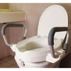 LifeCare Raised Toilet Seat With Swing-Back Armrests, 7"