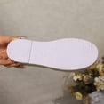 thumbnail image 5 of OOOUM Suede Loafers For Women Round Toe Slip On Platform Espadrille Loafers Woven Sole Casual Daily Shoes Brown US:7, 5 of 8