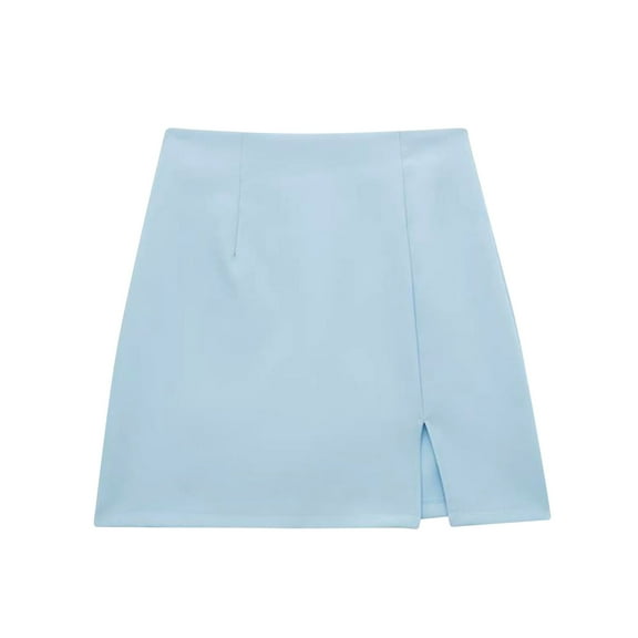 Idoravan Women's Basic Versatile Skirt Clearance Womens New Fashion Style Long Sleeve Solid Color Double Breasted Suit Short Skirt