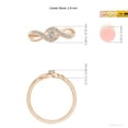 thumbnail image 6 of ANGARA Natural Solitaire Diamond Infinity Promise Ring in 14K Rose Gold for Women (Size-2.8mm| Color-K| Clarity-I3) | April Birthstone, Anniversary, Jewelry Gift for Women | Natural Diamond Ring, 6 of 10