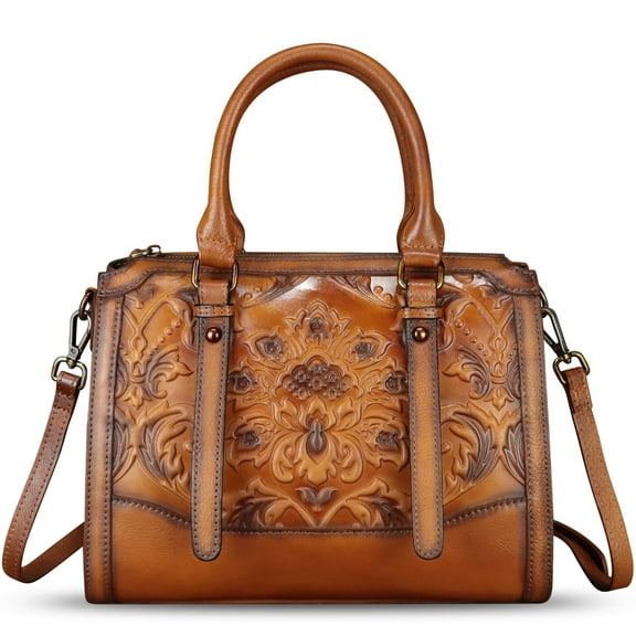 Genuine Leather Purse and Handbag for Women Retro Leather Crossbody Shoulder Bag