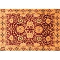 thumbnail image 1 of Ahgly Company Indoor Rectangle Abstract Orange Modern Area Rugs, 2' x 4', 1 of 4