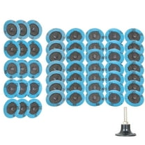 51 Pack 2 Inch Aluminum Oxide Roll Lock Quick Change Sanding Discs for Die Grinder with 1/4 Inch Disc Holder 36 60 80 120 240 Grit