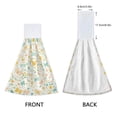 thumbnail image 4 of Pastel Butterflies Pattern 2 Pack 14''x18'' Hand Towels Soft Coral Fleece Quick Dry Hook and Loop for Kitchen Bathroom, 4 of 7