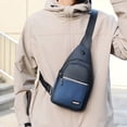 thumbnail image 6 of Tgbvmt Sling Bag For Men Women Oxford Cloth Shoulder Backpack Chest Bag With Earphone Hole Water-Resistant Adjustable Strap For Hiking Camping Outdoor Trip Daily Commute Travel Daypack Accessory, 6 of 6