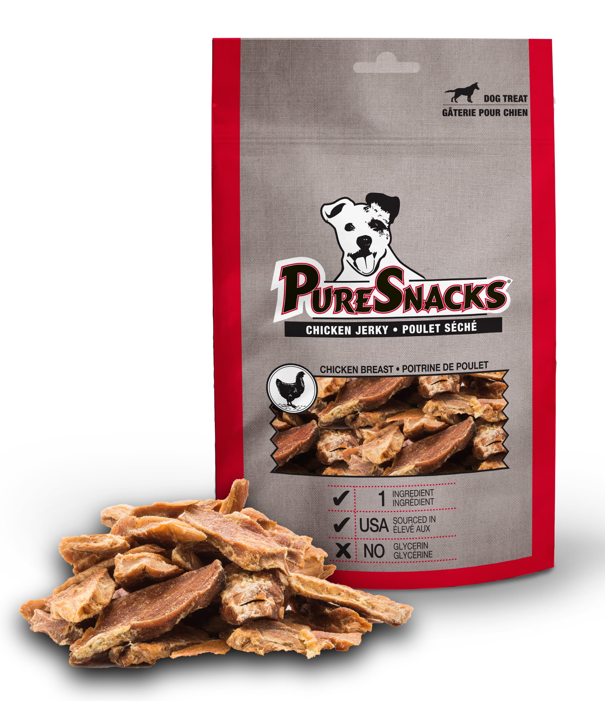 PureSnacks Chicken Jerky Dog Treats, 22.5 oz.