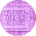 thumbnail image 1 of Ahgly Company Indoor Round Persian Purple Traditional Area Rugs, 3' Round, 1 of 4