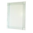 thumbnail image 1 of Benjara BM242235 Column Design Accent & Beveled Edge Mirror, Silver, 1 of 5