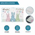 thumbnail image 6 of Spring Easter Colorful Rabit Tail Placemats Set of 4,Wipeable Washable Table Mats for Dining Tables, Tree Branch Egg Checker Place Mats for Kitchen Event Party Tabletop Decor, 6 of 9
