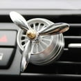 thumbnail image 3 of Car Air Freshener Rotating LED Fragrance Dispenser Fragrance For Air Vents AC Aroma Diffuser 자동차 공기 청정기 Silver, 3 of 9